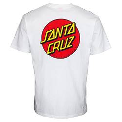 SANTA CRUZ S/S T-Shirt Chest Dot Skate T-Shirt, Weiss/opulenter Garten, L von Santa Cruz