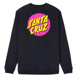 Santa Cruz Crew Style Dot Sweatpulli Herren Sweater schwarz, XXL von Santa Cruz