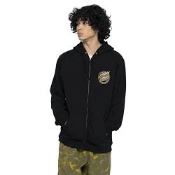 Santa Cruz Holo Flamed Dot Ziphoodie Herren Sweatjacke schwarz M von Santa Cruz