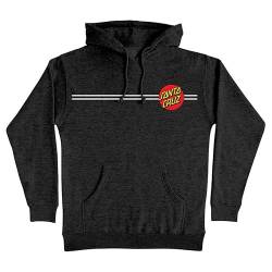 Santa Cruz Mens Classic Dot Hoody Pullover Sweatshirt Small Charcoal Heather von Santa Cruz