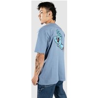 Santa Cruz Screaming Hand Chest T-Shirt dusty blue von Santa Cruz