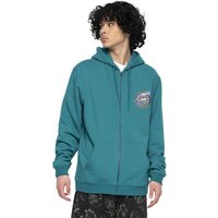 Santa Cruz Sweatjacke Ziphoodie Santa Cruz Holo Flamed Dot geteilte Kängurutasche von Santa Cruz