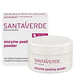 Santaverde/enzyme peeling powder/Enzympeeling/Pulver/mild & schonend/mit milden Ananas Fruchtenzymen/ohne mechanische Schleifpartikel/peelend/Gesicht & Dekolleté / 100% vegan / 23 g von Santaverde
