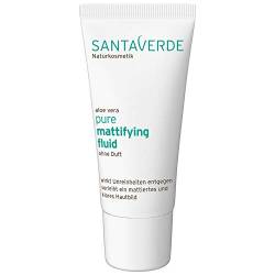 Santaverde/pure mattifying fluid/Gesichtsfluid/gegen Unreinheiten & entzündungshemmend/spendet intensive Feuchtigkeit/hinterlässt Haut rein & geklärt/für unreine Haut/ohne Duft / 100ml von Santaverde