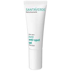 Santaverde / pure anti-spot gel / SOS-Pflegegel gegen Pickel & Unreinheiten / wirkt entzündungshemmend, antibakteriell & regenerierend / hinterlässt Haut geklärt & beruhigt / ohne Duft / vegan / 10ml von Santaverde