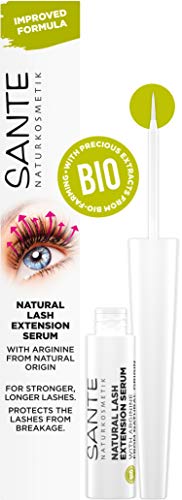 Natürliches Bio Wimpernserum von SANTE Naturkosmetik, Natural Lash Extension Serum, Wimpernbooster für Verlängerung & mehr Wachstum, ohne Hormone, Vegan, 3, 5ml von Sante Naturkosmetik