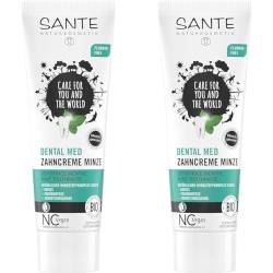 SANTE Naturkosmetik Dental Med Zahncreme Minze, 75 ml (2er Pack) von Sante Naturkosmetik