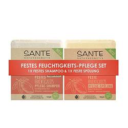 SANTE Naturkosmetik Festes Feuchtigkeit-Pflege Shampoo & Conditioner Bar Set von Sante Naturkosmetik