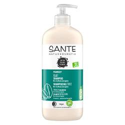SANTE Naturkosmetik Kräftigendes Shampoo für sprödes Haar, Pflegeshampoo für mehr Glanz und Geschmeidigkeit in Vorteilsgröße, Mit Arginin und Bio-Koffein, Family Strength Shampoo, 1 x 500 ml von Sante Naturkosmetik