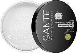 SANTE Naturkosmetik Loose Mineral Powder, transparentes loses Puder, fixiert langanhaltend, für einen ebenmäßigen Teint, mit Bio-Aloe Vera, Vegan, 12g von Sante Naturkosmetik