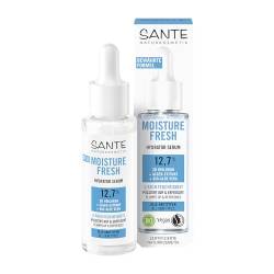 SANTE Naturkosmetik Serum mit 3D Hyaluron, Algenextrakt & Bio-Aloe Vera, für intensiv hydratisierte, erfrischte und aufgepolsterte Haut, Moisture Fresh Hydrator Serum, 30 ml von Sante Naturkosmetik