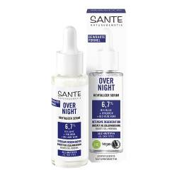 SANTE Naturkosmetik Serum mit Bio-Olive, Hyaluron & Bio-Aloe Vera, für eine intensiv revitalisierte Haut und ein geschmeidiges Hautgefühl über Nacht, Overnight Revitalizer Serum, 30 ml von Sante Naturkosmetik