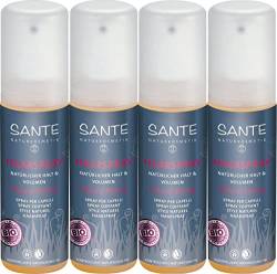 Sante Natural Styling Haarspray Natürlicher Halt & Volumen, 4er Pack (4 x 150ml) von Sante Naturkosmetik