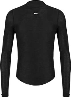 Santini Dry Primaloft Langarm Baselayer Shirt Herren schwarz von Santini