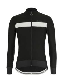 Santini Herren Adapt-Maglia Manica Lunga Winter Langarmshirt, nebi, XXL von Santini