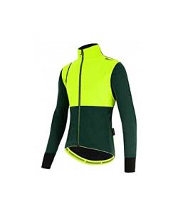 Santini Unisex Absolute Vega Jacket Fahrradjacke Oliv/Grün/Schwarz L von Santini