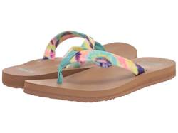 Sanuk Damen Ashland Soft Top Batikfärbung Flipflop, Türkis Multi, 38 EU von Sanuk