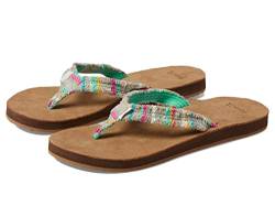 Sanuk Damen Fraidy Cat St Flipflop, Blaugrün, 41 EU von Sanuk