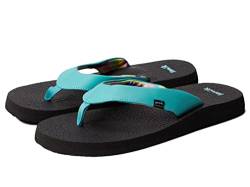 Sanuk Damen Yogamatte Flipflop, Türkis/Ausflug, einfarbig (Getaway Solids), 35.5 EU von Sanuk