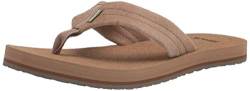 Sanuk Herren Beer Suedebeer 스웨이드beer Cozy Stacker Suede Flipflop, hautfarben, 47 EU von Sanuk