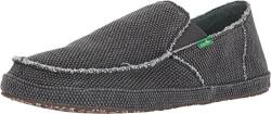 Sanuk Herren Runder Slipper, Schwarz-Pirate Black, 47 EU von Sanuk