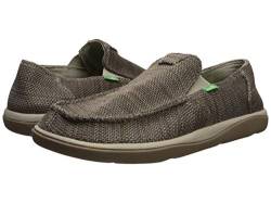 Sanuk Herren Vagabond Tripper Mesh Flacher Slipper, Vintage Khaki, 47 EU von Sanuk