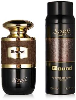 Sapil Bound for Men Eau De Toilette 100ml + Deodorant 150ml Geschenkset von Sapil