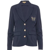 Sarah Kern Jackenblazer Jerseyblazer figurbetont mit Logo-Stickerei von Sarah Kern