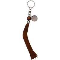 Saraswati Schlüsselanhänger Schlüsselanhänger "Blume des Lebens" Nylon braun 18cm von Saraswati