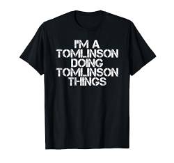 TOMLINSON Lustiges Familienname, Stammbaum, Geburtstagsgeschenk, Geschenk T-Shirt von Sarcastic Personalized Last Name Christmas Team