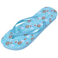 Sarcia.eu Blaue Flip-Flops für Damen mit Blumen gemustert 36-37 EU / 3-4 UK Badezehentrenner von Sarcia.eu