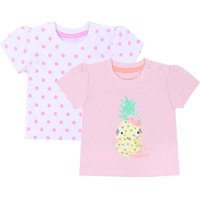 Sarcia.eu Kurzarmbluse 2x Baby-T-Shirt Ananas, Tupfen 0-3 Monate von Sarcia.eu