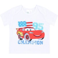 Sarcia.eu Kurzarmbluse Weißes Baby T-Shirt Lightning McQueen Disney 6 Monate von Sarcia.eu