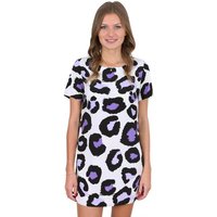 Sarcia.eu Minikleid John Zack cremefarbig-schwarz-violettes Minikleid aus Chiffon XS von Sarcia.eu