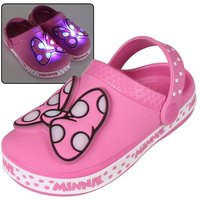 Sarcia.eu Minnie Mouse Disney Mädchen Crocks, leuchtende Schleife 27 EU / 9 UK Badeschuh von Sarcia.eu