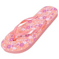 Sarcia.eu Orangefarbene Flip-Flops für Damen mit Blumen gemustert 36-37 EU Badezehentrenner von Sarcia.eu