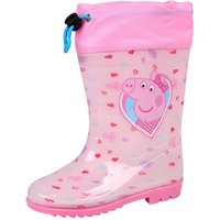 Sarcia.eu Peppa Pig Pinke Gummistiefel für Mädchen mit Strickbündchen 29-30 EU Hausschuh von Sarcia.eu