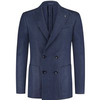 Sartoria Latorre Ungefütterter Blazer mit Leinenanteil und Fischgrät-Muster von Sartoria Latorre