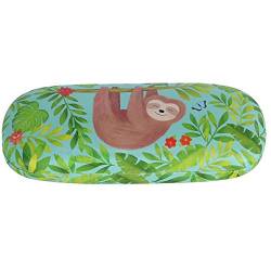 Botanical Sloth and Friends Reading Sunglasses Spectacles Hard Case Cover Holder von Sass & Belle