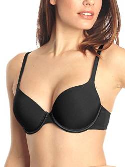 Sassa Push Up-BH Shiny Micro 24433, 80, A, schwarz von Sassa