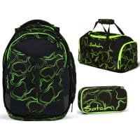 Satch Match Schulrucksack-Set 3tlg Green Supreme von Satch