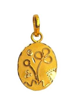 Satfale Jewellers 22K/18K echt zertifiziert Geldstrafe Gelb Gold Oval geschnitzt von Satfale Jewellers