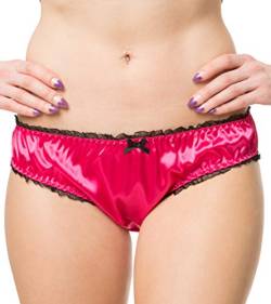 Frauen Sexy Dessous Satin Bikini Höschen Schlüpfer (Rosa, L) von Satini