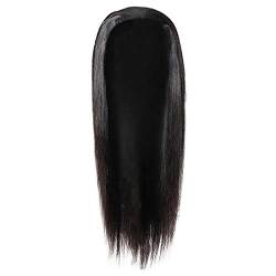 Saturey Lang gerade for Frauen 26 Zoll Schwarze Perücke Haar Perücken Stirnband synthetische Perücke Haar frontal (Color : Black, Size : One Size) von Saturey