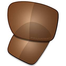 Saucer Premium Ersatzgläser für Oakley Big Taco OO9173 Sonnenbrillen High Definition - Amber Brown Polarisiert von Saucer