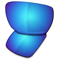 Saucer Premium Ersatzgläser für Oakley Ejector OO4142 Sonnenbrillen High Defense - Glacier Blue Polarisiert von Saucer