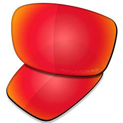Saucer Premium Ersatzgläser für Oakley Fives Squared Sonnenbrillen High Defense - Fire Red Polarisiert von Saucer