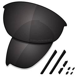 Saucer Premium Ersatzgläser für Oakley Half Jacket Sonnenbrillen High Defense - Carbon Black Polarisiert von Saucer