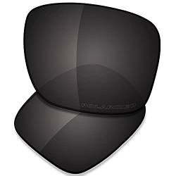 Saucer Premium Ersatzgläser für Oakley Holbrook OO9102 Sonnenbrillen High Defense - Carbon Black Polarisiert von Saucer