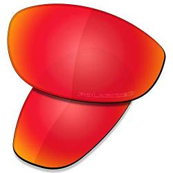 Saucer Premium Ersatzgläser für Oakley Monster Dog Sonnenbrillen High Definition - Fire Red Polarisiert von Saucer